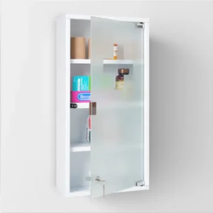 wall mount locking medicine cabinet