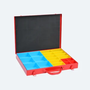 Steel Hardware Organizer, Large, Red