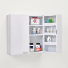 wall mount locked cabinet for medicine storage